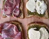 Une image de l'étape 3 de Croque-Monsieur Pesto-Moza.