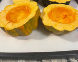 A picture of step 1 of Stuffed Acorn Squash.