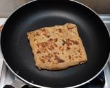 A picture of step 9 of WALNUT APPLE PARATHA WITH CARAMEL SAUCE & VANILLA ICE-CREAM.