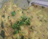 A picture of step 7 of Potato masala with poori.