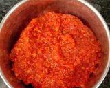 A picture of step 2 of Red chilli chutney.