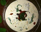 A picture of step 10 of Nutritious crunchy spinach raita.