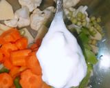A picture of step 4 of Vegetable Tikka biryani.