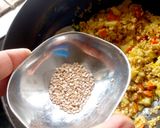 A picture of step 7 of Vegetable proso Millet one pot meal.