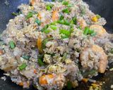 A picture of step 9 of Prawn and Veggie Fried Rice.