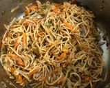 A picture of step 7 of Veg Schezwan Noodles.