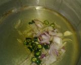 A picture of step 3 of Palak mong daal.