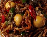 Foto langkah ke 5 dari resep Hati Ampela masak kari Kering Kentang.