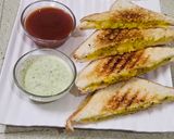 A picture of step 3 of Masala Sandwich.