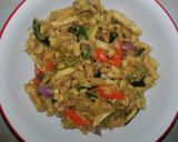 Foto langkah ke 4 dari resep Tumis Pepaya Tempe.