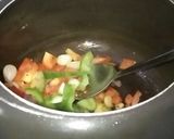 A picture of step 1 of Capsicum Chicken Curry.