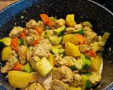 A picture of step 4 of Lemon Chicken with Vegetables.