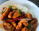 A picture of step 6 of Boneless Chicken Thighs in Oyster Sauce.