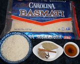 A picture of step 1 of Jeera rice.