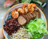 Hình bước làm 1 của món Cơm Tôm Thịt Nạc Rang & Rau Luộc Eat Clean