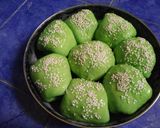 Foto langkah ke 10 dari resep Roti sobek pandan isi vla vanila.
