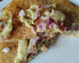 Foto del paso 9 de la receta: Arepa🫓de yuca rellena de carne🥩bbq y queso🥯🧀🧇