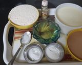 A picture of step 1 of Star cake aata cake.