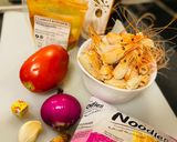 A picture of step 1 of Prawn head and noodle soup.