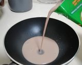 Gambar langkah 2 resipi Puding Milo Kotak.