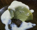 A picture of step 3 of Matcha Pudding.