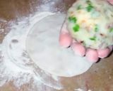 A picture of step 4 of Alu wala naan(potato stuffed bread).