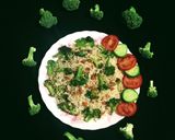 A picture of step 9 of Broccoli Rice.