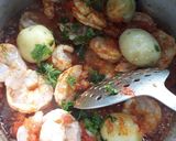 A picture of step 2 of Prawn Pulao.