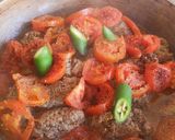 A picture of step 4 of Masala Seekh kabab.