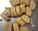 A picture of step 6 of Makhana Barfi.