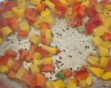 A picture of step 2 of Mixed veg fried rice.