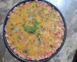 A picture of step 3 of Bread egg pizza.