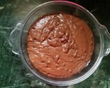 A picture of step 8 of Butterscotch rajbhog ice-cream chocolate cake.