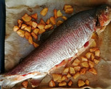 Foto del paso 6 de la receta: Trucha rellena de jamón y queso