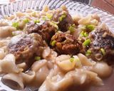 Foto del paso 9 de la receta: Pasta🍝 de conchitas con albóndigas de arvejas😋😊🤔