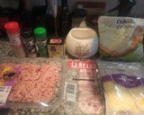 Foto del paso 1 de la receta: Pastel de carne con queso y bacon al horno