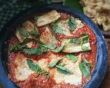 Foto langkah ke 3 dari resep Sambal Penyet Terong & Tempe Kukus.