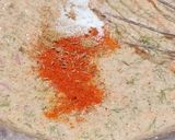 A picture of step 1 of Sattu Semolina Vegetable Appe.