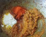 A picture of step 3 of Rajasthani Raw turmeric sabji.