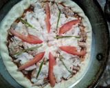 A picture of step 4 of White Chicken Pizza.