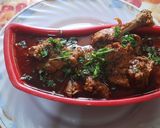 A picture of step 8 of Butter Chicken masala.