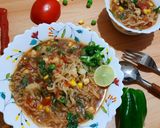 A picture of step 6 of Veg soupy Noodles.