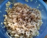 Foto del paso 2 de la receta: Torrejas de fideos (fideos blancos que sobraron de ayer ja)