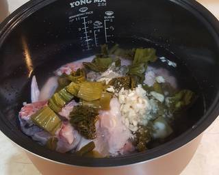 Sup Ayam Sayur Asin langkah memasak 2 foto