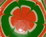 A picture of step 12 of Tricolour marvel cake.