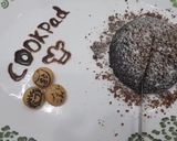 A picture of step 13 of Chocolatechip mountain lava cake.