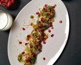 A picture of step 4 of Mathri Chaat.