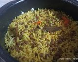 A picture of step 5 of Masoor veg pulao.