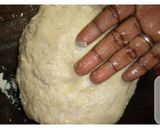 A picture of step 1 of Labenese shawarma bread.