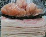 รูปขั้นตอนการทำที่ 2 ของ กุหลาบไก่เบคอนรมควัน